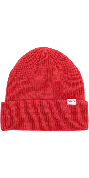 2026 Hurley Mens Harbor Beanie CW5673 - Team Red